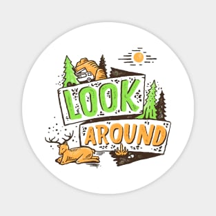 Look Around Magnet